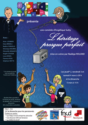 Affiche du spectacle L'héritage presque parfait