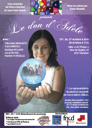 Affiche du spectacle Le don d'Adèle